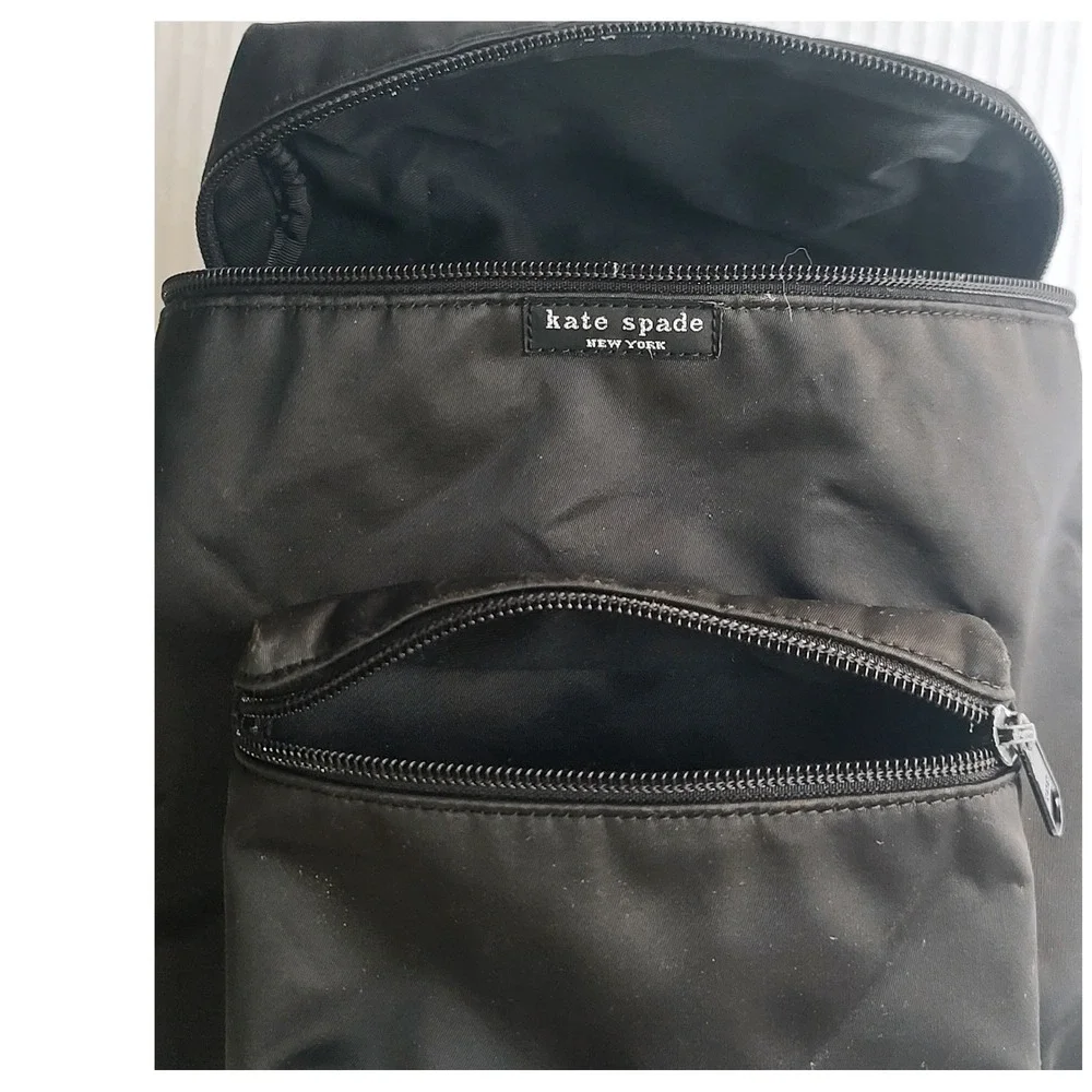 Kate Spade New York Black Nylon Everyday Small Backpack Travel Commuter Bag